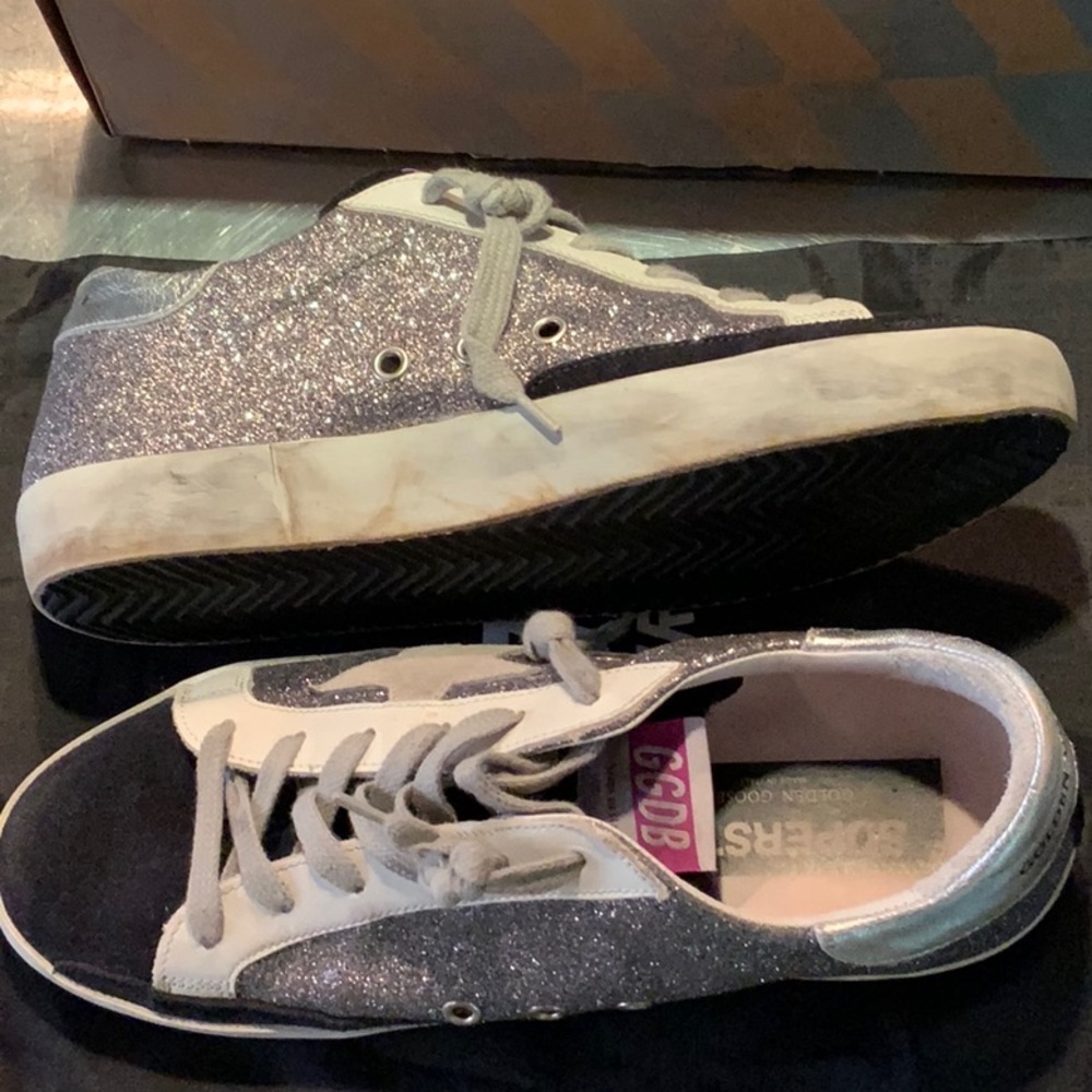 Golden Goose Star and Glitter Sneakers. Like new ! Worn once.